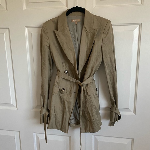 Michael Kors Collection camel trench coat jacket - Picture 2 of 4
